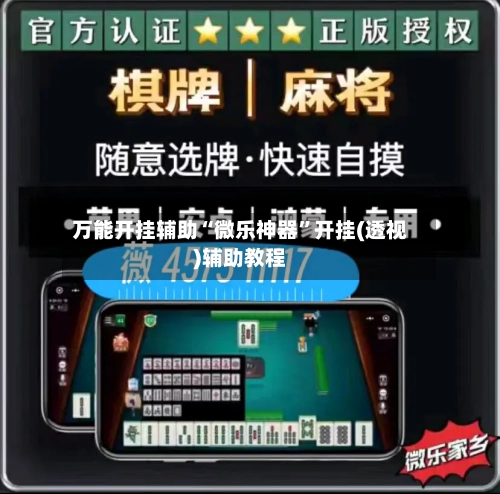 万能开挂辅助“微乐神器”开挂(透视)辅助教程