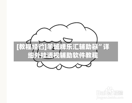 [教程经验]羊城牌乐汇辅助器”详细外挂透视辅助软件教程-第3张图片