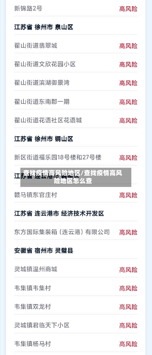 查找疫情高风险地区/查找疫情高风险地区怎么查-第3张图片
