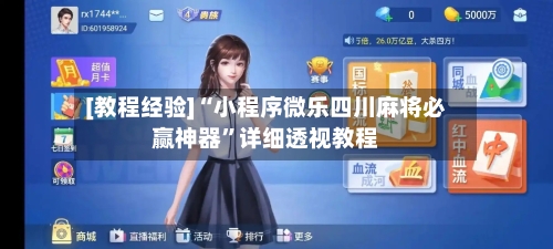 [教程经验]“小程序微乐四川麻将必赢神器”详细透视教程-第2张图片