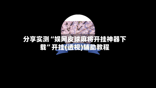分享实测“娱网皮球麻将开挂神器下载”开挂(透视)辅助教程-第3张图片