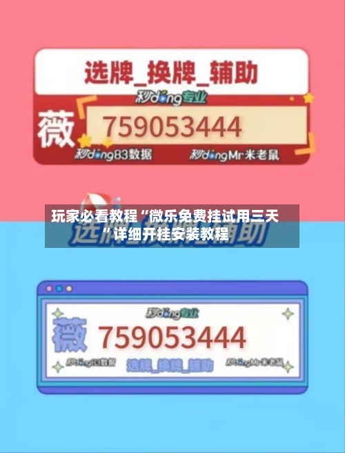 玩家必看教程“微乐免费挂试用三天”详细开挂安装教程-第3张图片