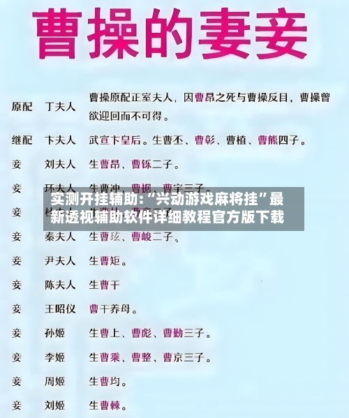 实测开挂辅助:“兴动游戏麻将挂”最新透视辅助软件详细教程官方版下载-第3张图片