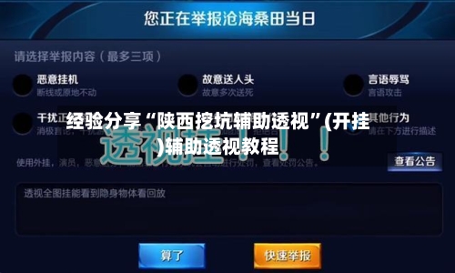 经验分享“陕西挖坑辅助透视	”(开挂)辅助透视教程-第2张图片