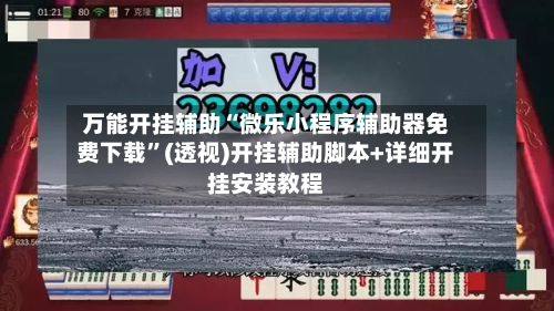 万能开挂辅助“微乐小程序辅助器免费下载”(透视)开挂辅助脚本+详细开挂安装教程