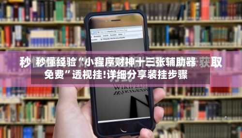 秒懂经验“小程序财神十三张辅助器免费	”透视挂!详细分享装挂步骤-第2张图片