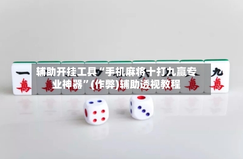 辅助开挂工具“手机麻将十打九赢专业神器	”(作弊)辅助透视教程-第2张图片