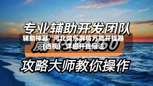 辅助神器“河北微乐麻将万能开挂器(透视)”详细开挂玩法-第2张图片
