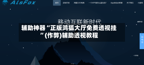 辅助神器“正版鸿狐大厅免费透视挂”(作弊)辅助透视教程-第2张图片
