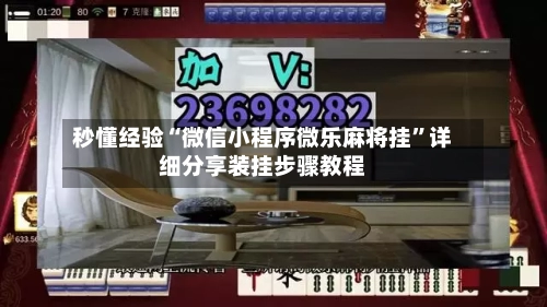 秒懂经验“微信小程序微乐麻将挂”详细分享装挂步骤教程-第2张图片