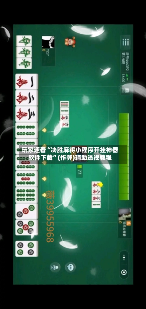 玩家速看“决胜麻将小程序开挂神器软件下载”(作弊)辅助透视教程-第3张图片