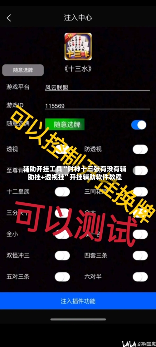 辅助开挂工具“财神十三张有没有辅助挂+透视挂”开挂辅助软件教程