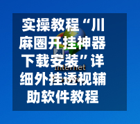 实操教程“川麻圈开挂神器下载安装	”详细外挂透视辅助软件教程-第2张图片