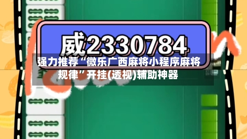 强力推荐“微乐广西麻将小程序麻将规律”开挂(透视)辅助神器-第3张图片