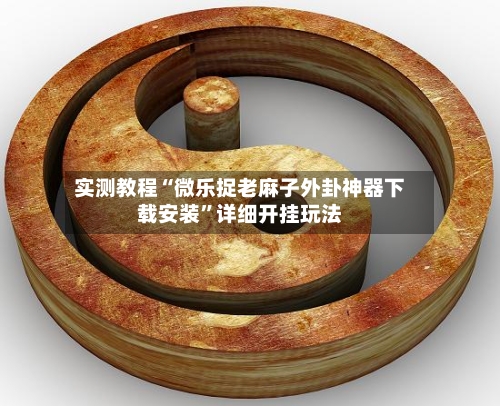 实测教程“微乐捉老麻子外卦神器下载安装”详细开挂玩法-第3张图片
