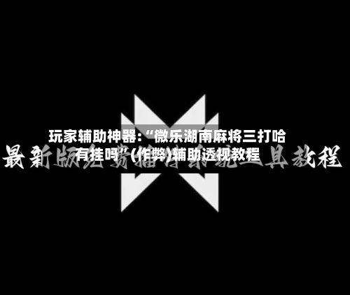 玩家辅助神器:“微乐湖南麻将三打哈有挂吗”(作弊)辅助透视教程-第2张图片