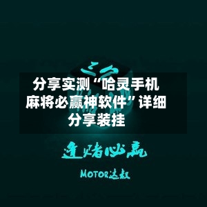 分享实测“哈灵手机麻将必赢神软件”详细分享装挂-第2张图片
