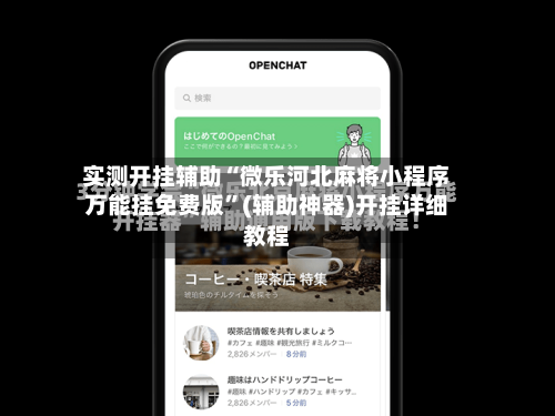 实测开挂辅助“微乐河北麻将小程序万能挂免费版”(辅助神器)开挂详细教程