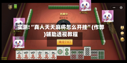 实测!“真人天天麻将怎么开挂	”(作弊)辅助透视教程-第2张图片
