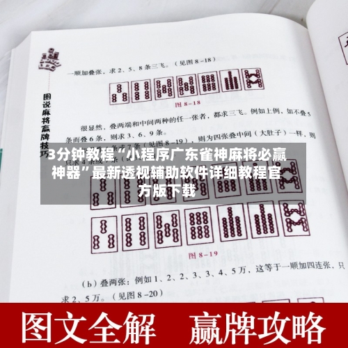 3分钟教程“小程序广东雀神麻将必赢神器”最新透视辅助软件详细教程官方版下载-第3张图片