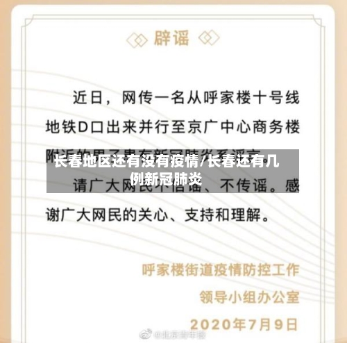 长春地区还有没有疫情/长春还有几例新冠肺炎-第2张图片
