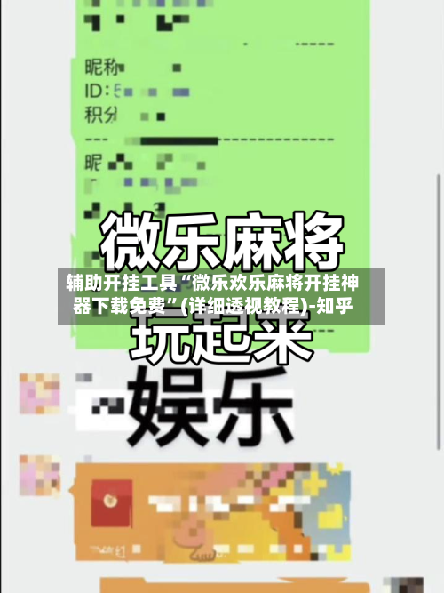 辅助开挂工具“微乐欢乐麻将开挂神器下载免费”(详细透视教程)-知乎-第3张图片