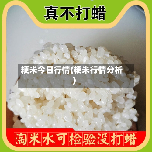 粳米今日行情(粳米行情分析)-第2张图片