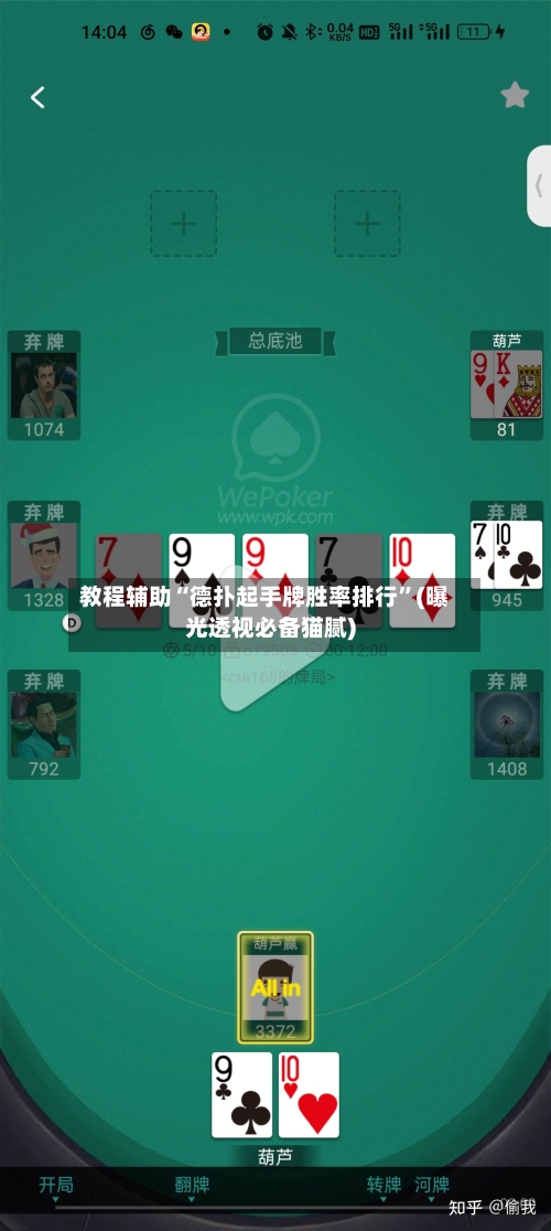 教程辅助“德扑起手牌胜率排行”(曝光透视必备猫腻)-第3张图片