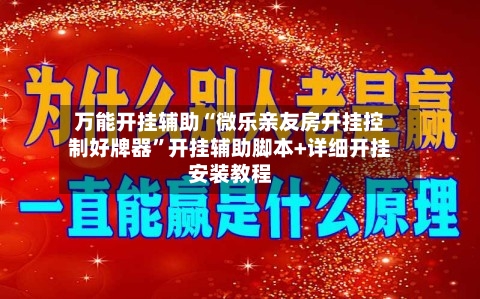 万能开挂辅助“微乐亲友房开挂控制好牌器”开挂辅助脚本+详细开挂安装教程-第2张图片