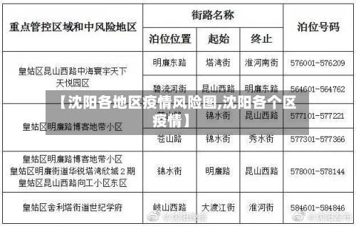 【沈阳各地区疫情风险图,沈阳各个区疫情】