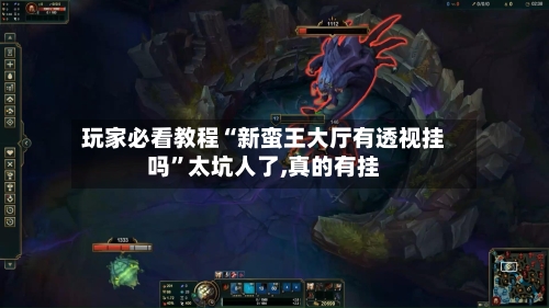玩家必看教程“新蛮王大厅有透视挂吗	”太坑人了,真的有挂-第2张图片