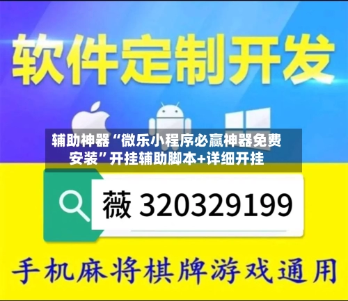辅助神器“微乐小程序必赢神器免费安装”开挂辅助脚本+详细开挂-第3张图片