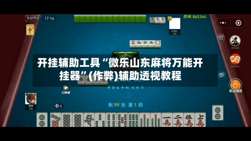开挂辅助工具“微乐山东麻将万能开挂器”(作弊)辅助透视教程-第3张图片