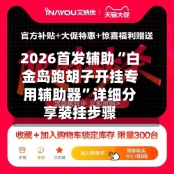 2026首发辅助“白金岛跑胡子开挂专用辅助器”详细分享装挂步骤-第2张图片