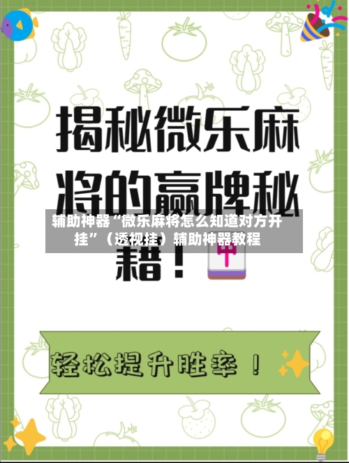 辅助神器“微乐麻将怎么知道对方开挂”（透视挂）辅助神器教程
