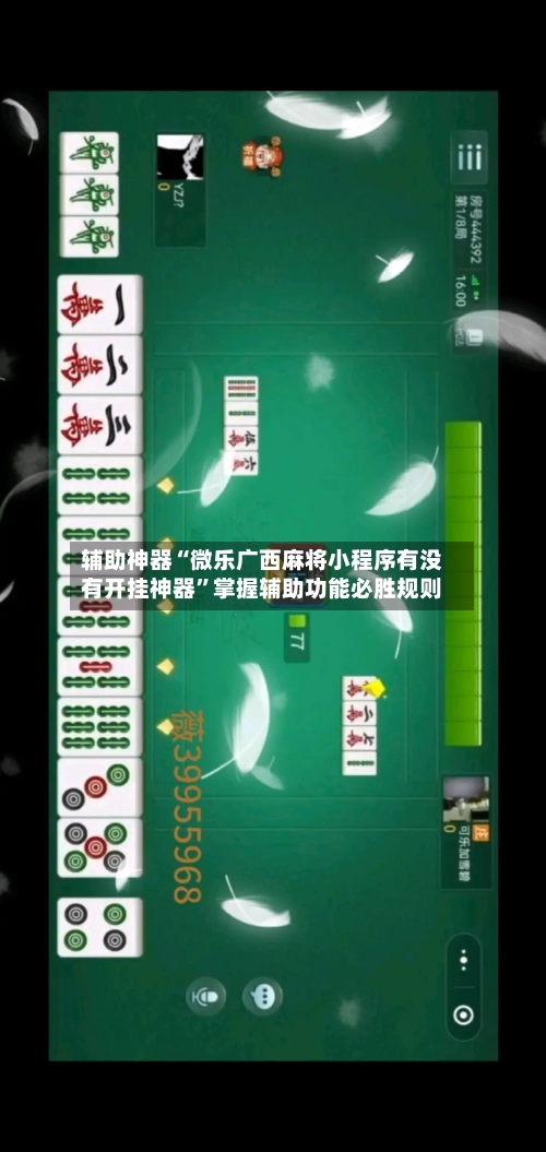 辅助神器“微乐广西麻将小程序有没有开挂神器”掌握辅助功能必胜规则-第2张图片