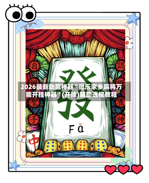 2026最新助赢神器“微乐家乡麻将万能开挂神器	”(开挂)辅助透视教程-第2张图片