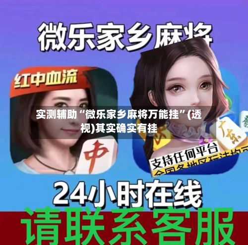 实测辅助“微乐家乡麻将万能挂”(透视)其实确实有挂