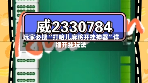 玩家必搜“打哈儿麻将开挂神器	”详细开挂玩法-第3张图片