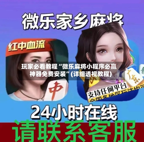 玩家必看教程“微乐麻将小程序必赢神器免费安装	”(详细透视教程)-第2张图片