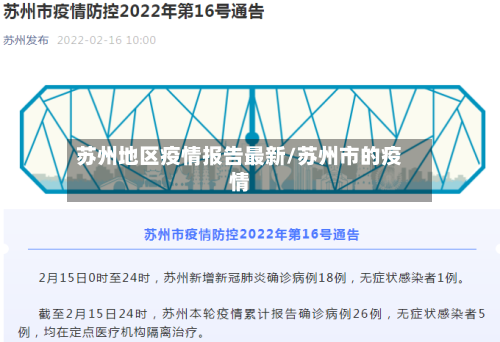苏州地区疫情报告最新/苏州市的疫情-第2张图片